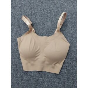 Eby Bra Womens SDD Beige No wire Adjustable Straps Lightly Padded Removeable